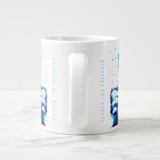 エジプトから出た過越のモーセとイスラエル人の出エジプト ジャンボコーヒーマグカップ (裏面)