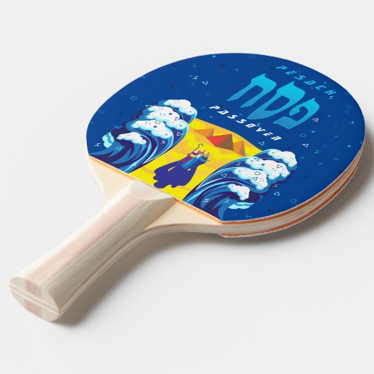 エジプトから出た過越のモーセとイスラエル人の出エジプト 卓球ラケット (正面アングル)