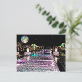 エジプトが月明かりの旅行中 ポストカード (スタンド正面)