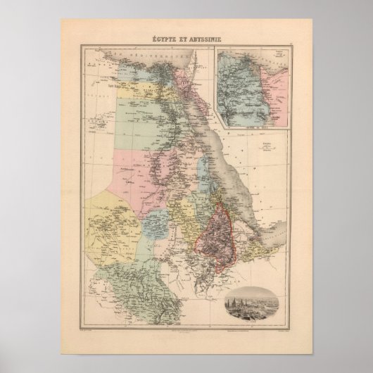 エジプトとアビシニア ポスター (正面)