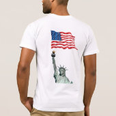エジプトとアメリカの文化の架け橋:自由の女神 Tシャツ (裏面)