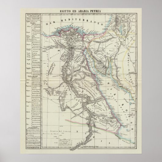 エジプトとサウジアラビア ポスター (正面)