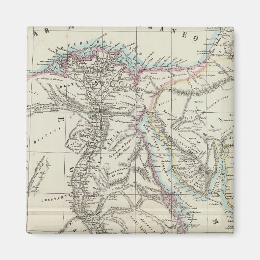 エジプトとサウジアラビア マグネット (正面)