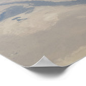 エジプトとシナイ半島の空中眺め ポスター (角)