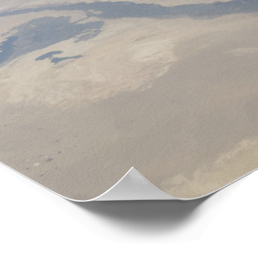 エジプトとシナイ半島の空中眺め ポスター (角)