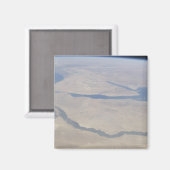 エジプトとシナイ半島の空中眺め マグネット (正面/裏面)