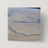 エジプトとシナイ半島の空中眺め 缶バッジ (正面)