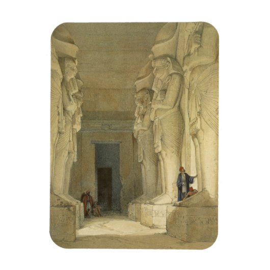 「エジプトとヌビア」から発掘されたGyshaの寺院 マグネット (縦)