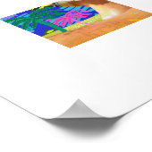 エジプトとモダンカラフル芸術的ポスター ポスター (角)