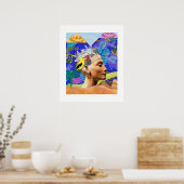 エジプトとモダンカラフル芸術的ポスター ポスター (キッチン)