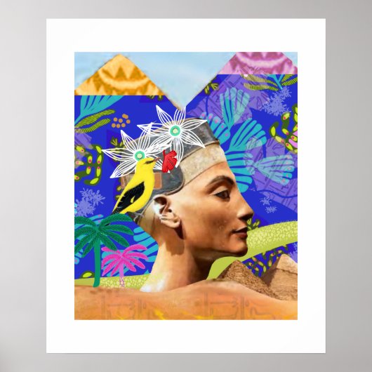 エジプトとモダンカラフル芸術的ポスター ポスター (正面)