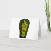 エジプトのいわしの中に赤い目を持つミイラ カード (正面)