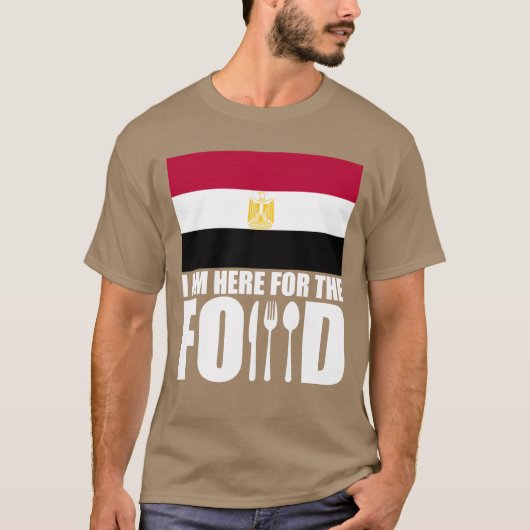 エジプトのお土産食品旅行の女性 Tシャツ (正面)