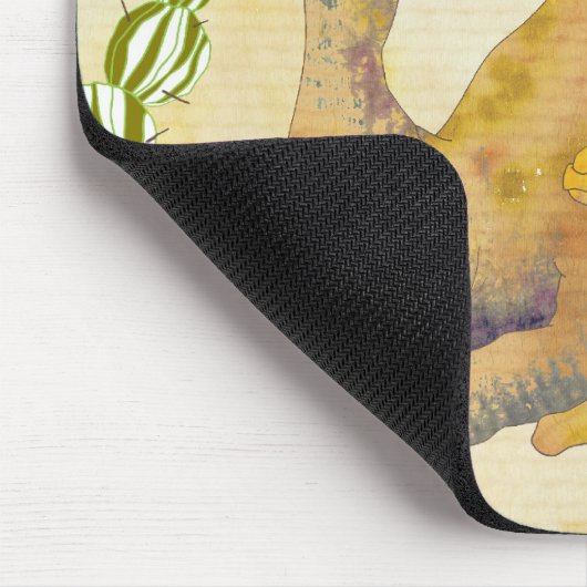 エジプトのお母さんおよびベビーのラクダ マウスパッド (コーナー)