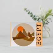 エジプトのはがき 箔シーズンポストカード (立ち正面)