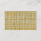 エジプトのはす花パピルス 名刺 (裏面)