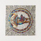 エジプトのアヌビス – モザイクアート タペストリー (正面(横))