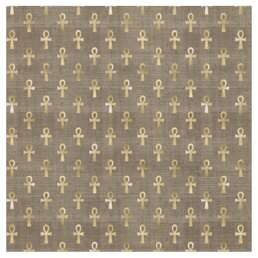 エジプトのアンク ファブリック (クローズアップ)