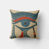 エジプトのアールデコの目 クッション (正面)