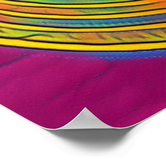 エジプトのウォールアート「キング・トゥの輝ユニークき」 ポスター (角)