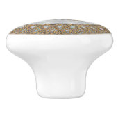 エジプトのオオタマオシコガネのカブトムシのパステルの金 セラミックノブ (側面)