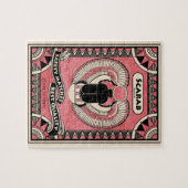 エジプトのオオタマオシコガネのカブトムシのパズル ジグソーパズル (横)