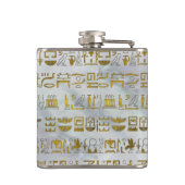 エジプトのオオタマオシコガネのカブトムシの金ゴールドおよびルビー色の石 フラスク (裏面)