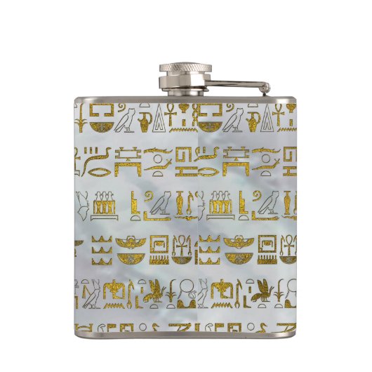 エジプトのオオタマオシコガネのカブトムシの金ゴールドおよびルビー色の石 フラスク (裏面)