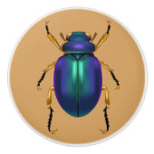 エジプトのオオタマオシコガネのカブトムシ セラミックノブ (正面)