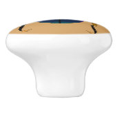 エジプトのオオタマオシコガネのカブトムシ セラミックノブ (側面)