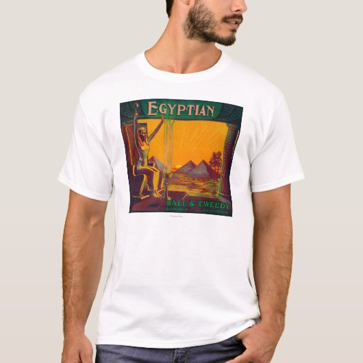 エジプトのオレンジLabelDowney、カリフォルニア Tシャツ (正面)