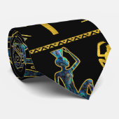 エジプトのオーナメントの記号パターン ネクタイ (ロール)