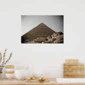 エジプトのカイロにあるギザのピラミッド ポスター (キッチン)