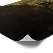 エジプトのカイロにあるギザのピラミッド ポスター (角)