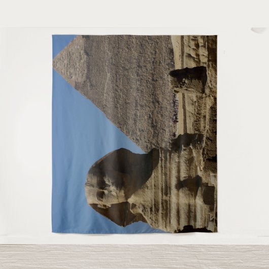 エジプトのカイロスフィンクス像ピラミッドの情景 タペストリー (正面)