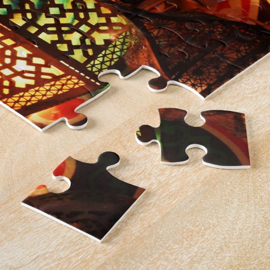 エジプトのカイロランプ ジグソーパズル (側面)