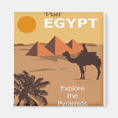 エジプトのカイロ旅行はピラミッドを訪問 マグネット (正面)