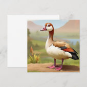 エジプトのガチョウ(水) 招待状 (正面/裏面)