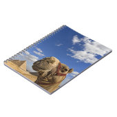 エジプトのギザのピラミッドの前でラクダ ノートブック (左側)