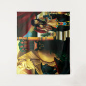 エジプトのクイーンキャットドラゴン タペストリー (正面)