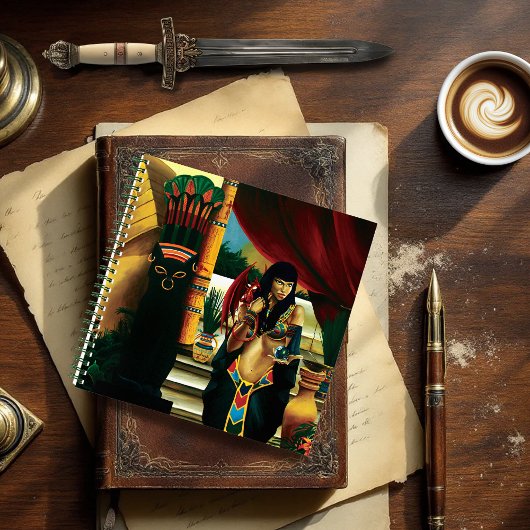 エジプトのクイーンキャットドラゴン ノートブック