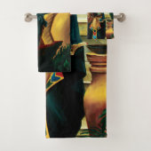 エジプトのクイーンキャットドラゴン バスタオルセット (インサイチュ)