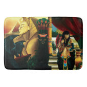 エジプトのクイーンキャットドラゴン バスマット (正面)