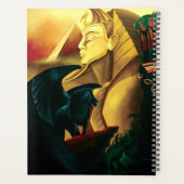 エジプトのクイーンキャットドラゴン プランナー手帳 (裏面)