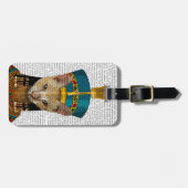 エジプトのクイーンキャット ラゲッジタグ (正面横)