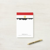 エジプトのクラシックな旗 ポストイット (デスク上)