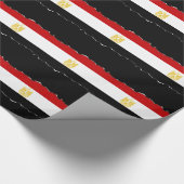 エジプトのクラシックな旗 ラッピングペーパー (角)