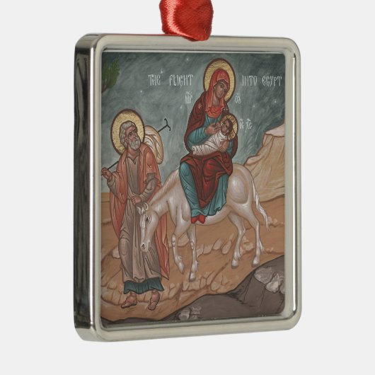 エジプトのクリスマスのオーナメントへの飛行 メタルオーナメント (右)