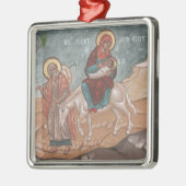 エジプトのクリスマスのオーナメントへの飛行 メタルオーナメント (左)