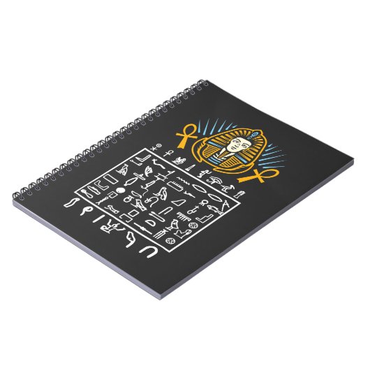 エジプトのシンボル象形文字エジプトファラオのヒストル ノートブック (左側)